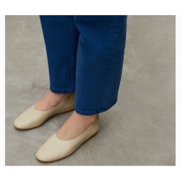 Everlane The Italian Leather Day Glove flats7.5 cream minimalist Quiet luxury - Picture 10 of 10